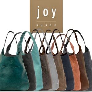 Joy Susan Womens Molly Slouchy 2-in-1 Hobo Handbag Teal. New with tags.